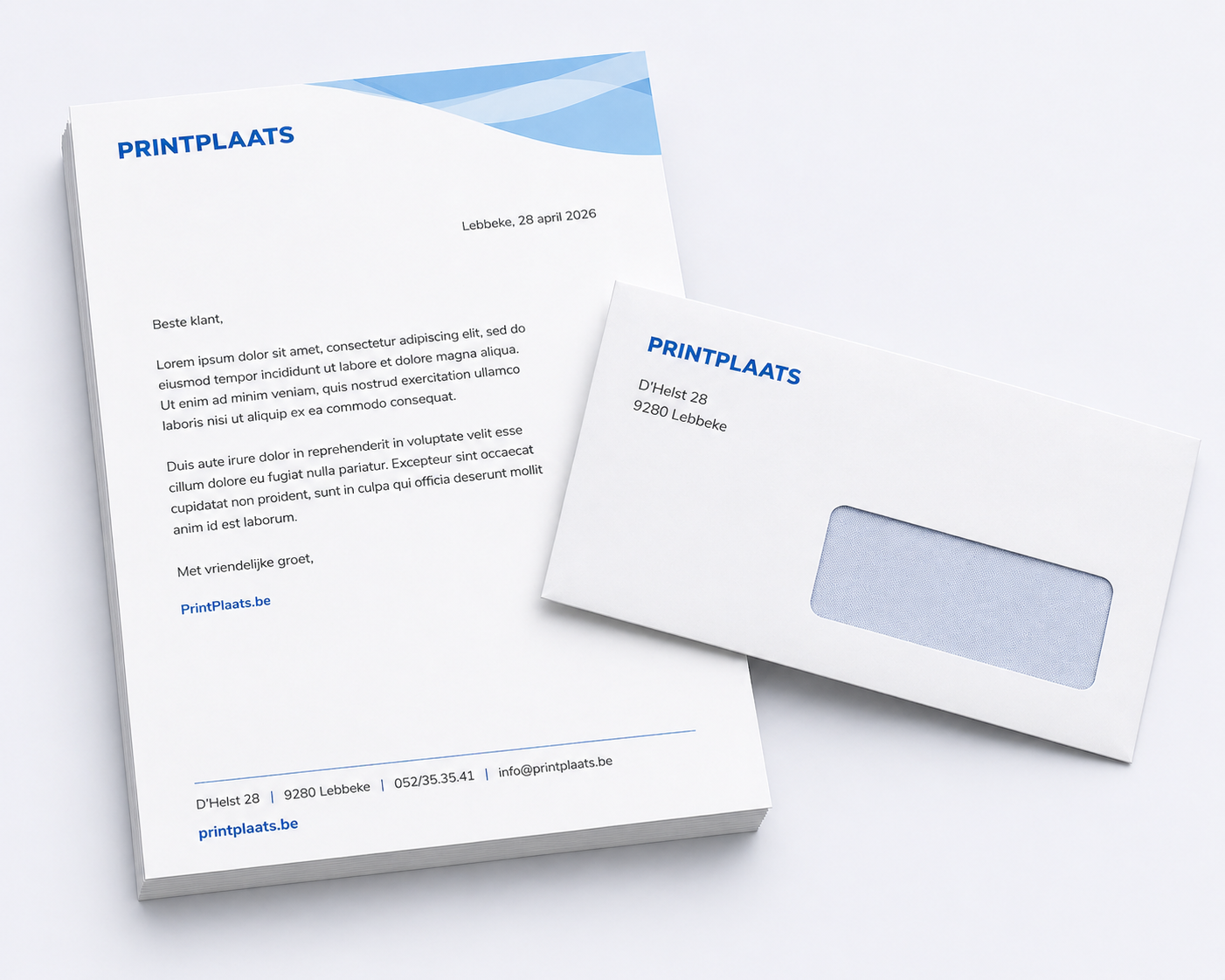 Briefpapier en brieven drukken
