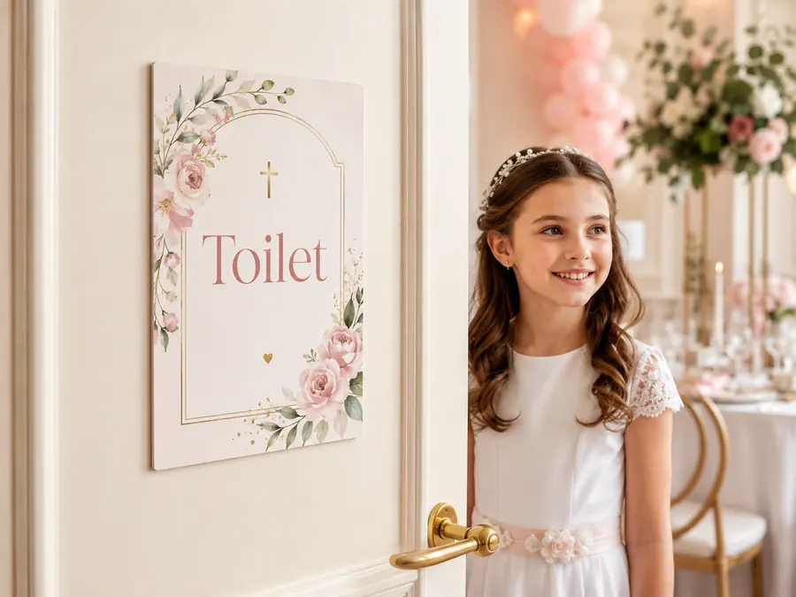 Toiletkaartjes en deurbordjes